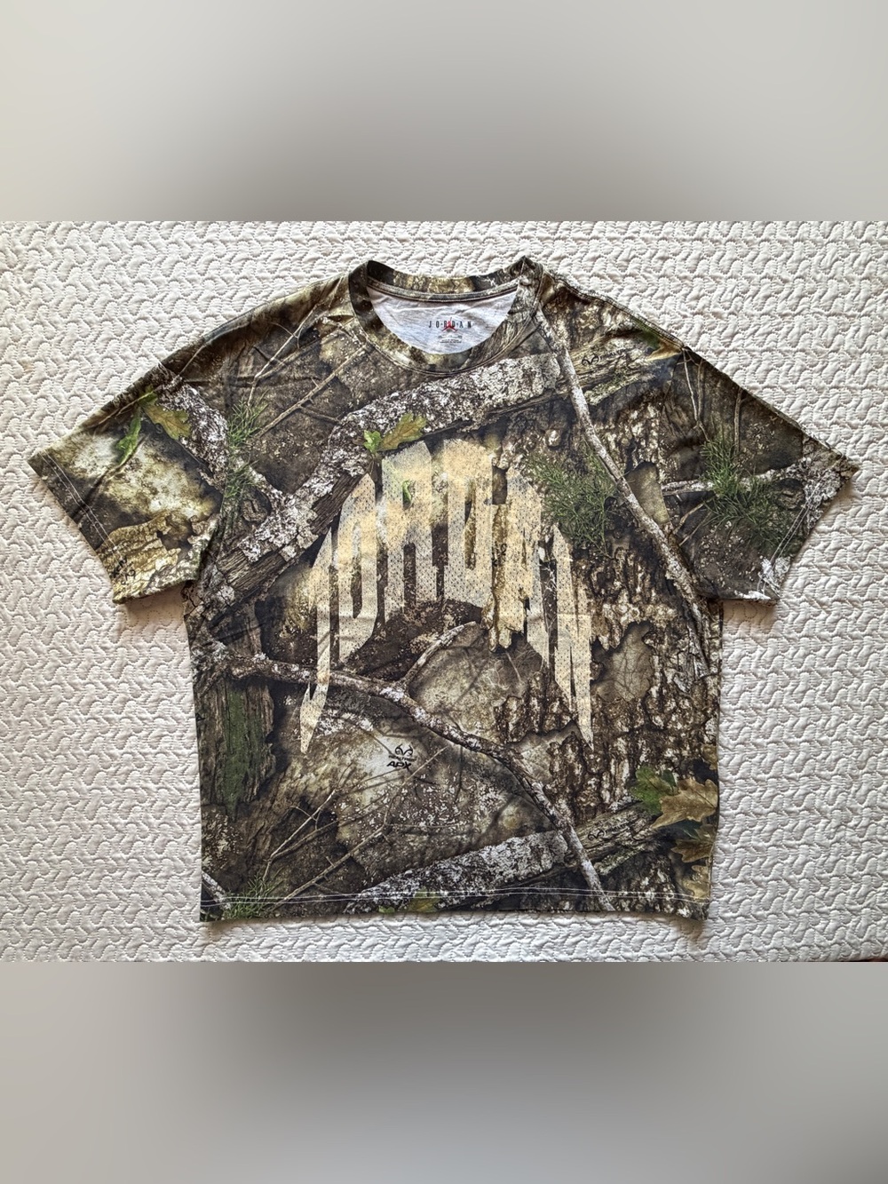 Jordan Realtree Camo T-Shirt Men XXL 2XL Jumpman Graphic Hunting Streetwear